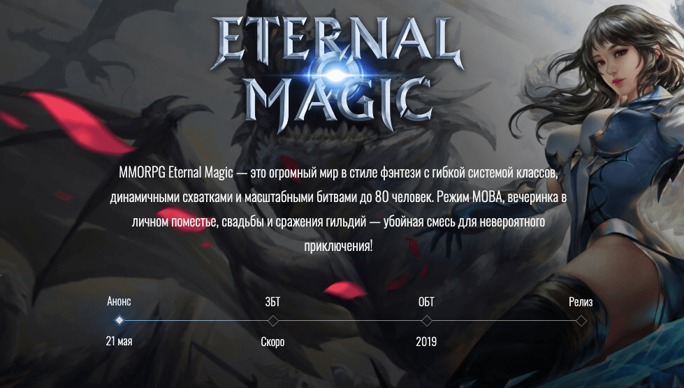 Eternal Magic: этапы ОБТ и ЗБТ, расписание
