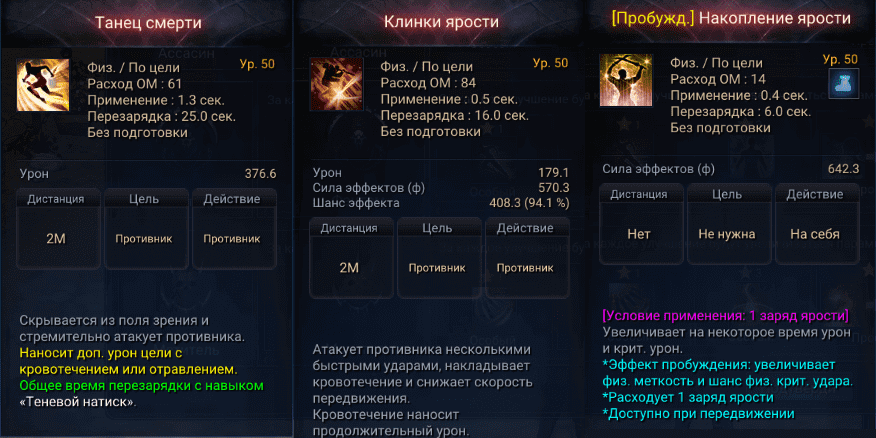 Astellia: Класс Убийца специализация Ассасин