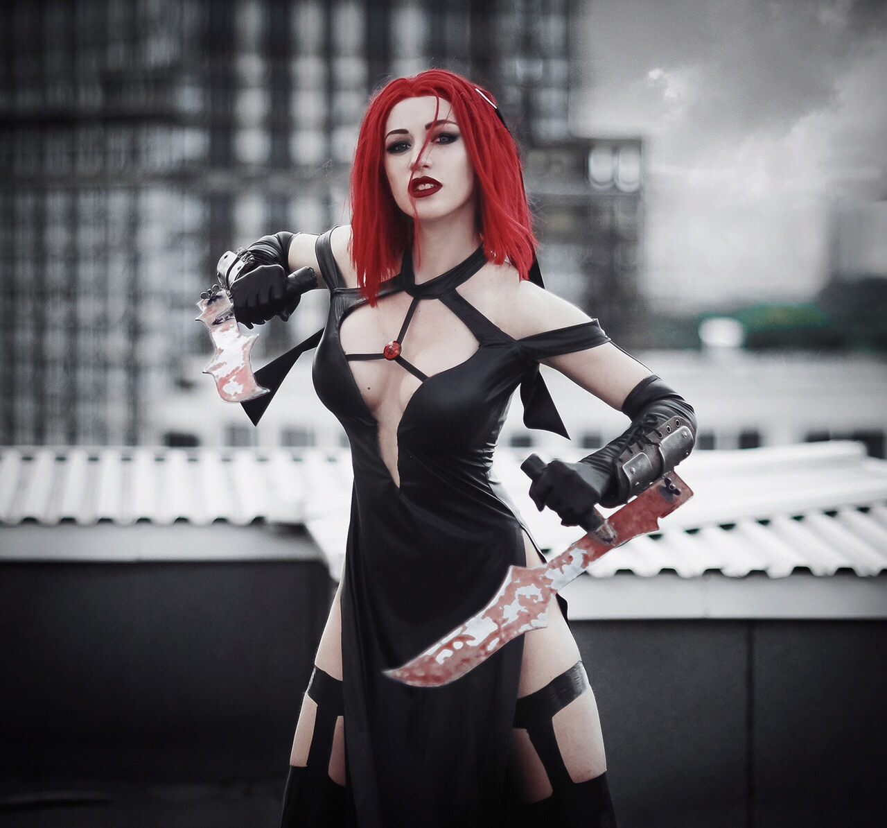 Модель Alena Galan в образе Рейн из BloodRayne 2