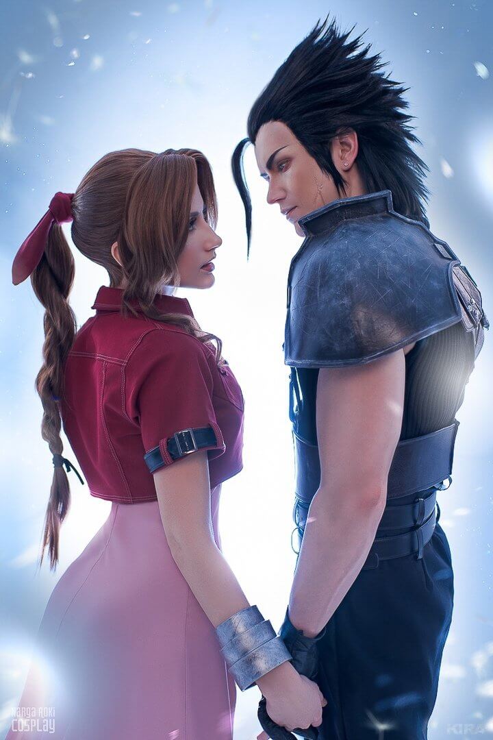 Косплей Final Fantasy VII (Zack Fair, Aerith Gainsborough)