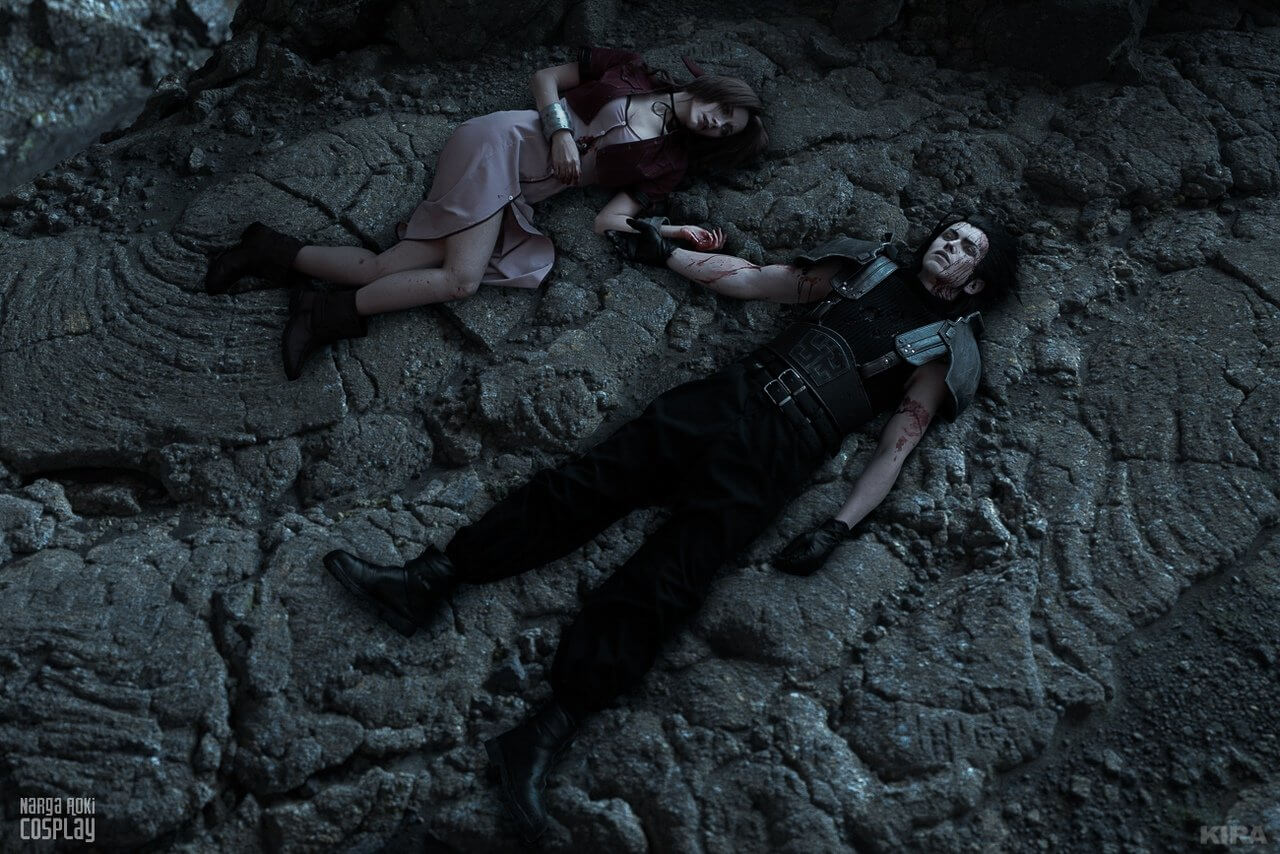 Косплей Final Fantasy VII (Zack Fair, Aerith Gainsborough)