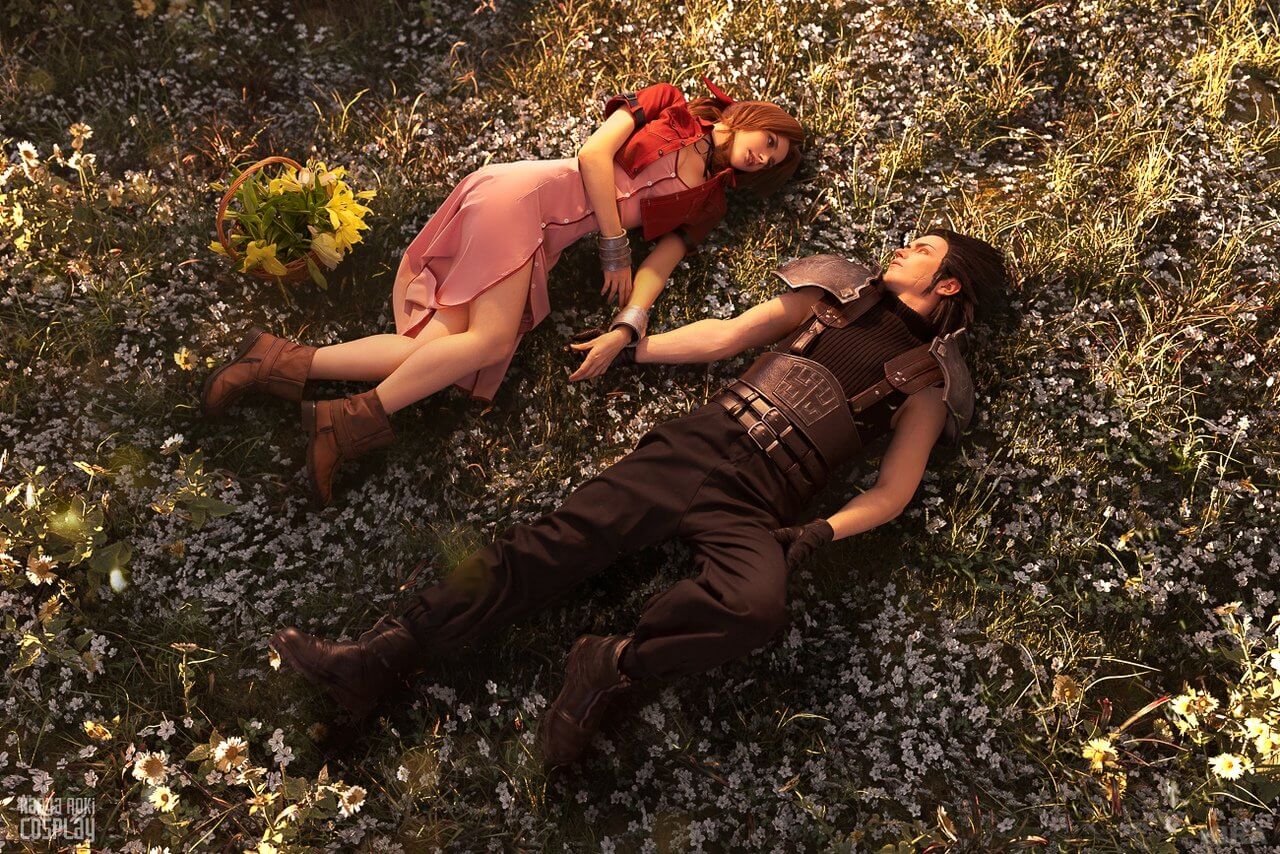 Косплей Final Fantasy VII (Zack Fair, Aerith Gainsborough)