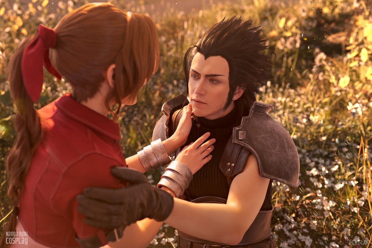 Косплей Final Fantasy VII (Zack Fair, Aerith Gainsborough)
