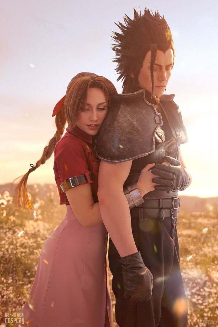 Косплей Final Fantasy VII (Zack Fair, Aerith Gainsborough)