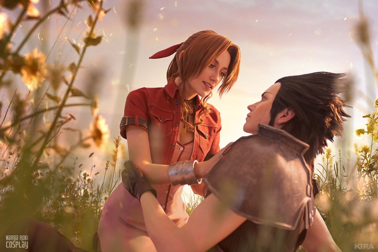 Косплей Final Fantasy VII (Zack Fair, Aerith Gainsborough)