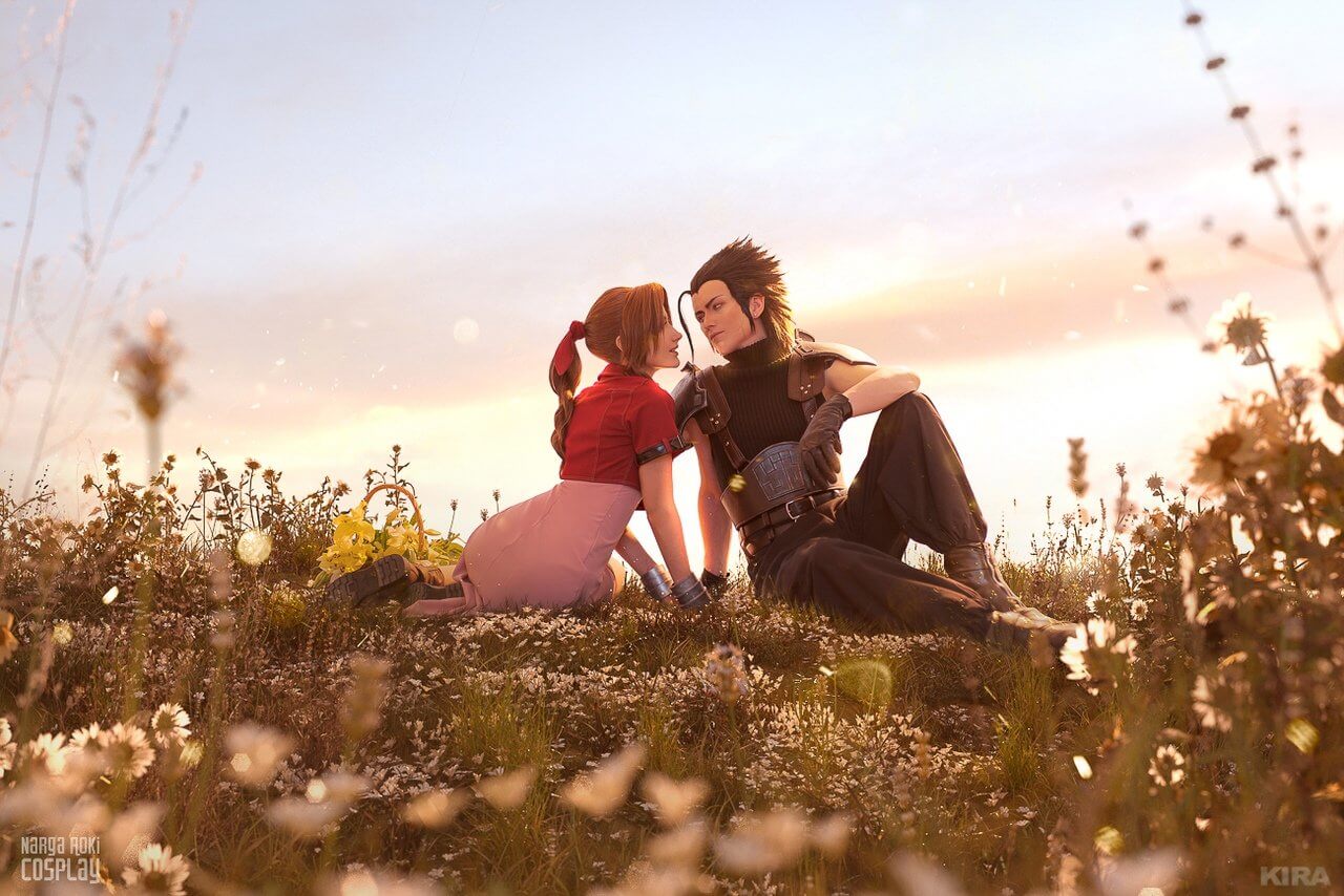 Косплей Final Fantasy VII (Zack Fair, Aerith Gainsborough)