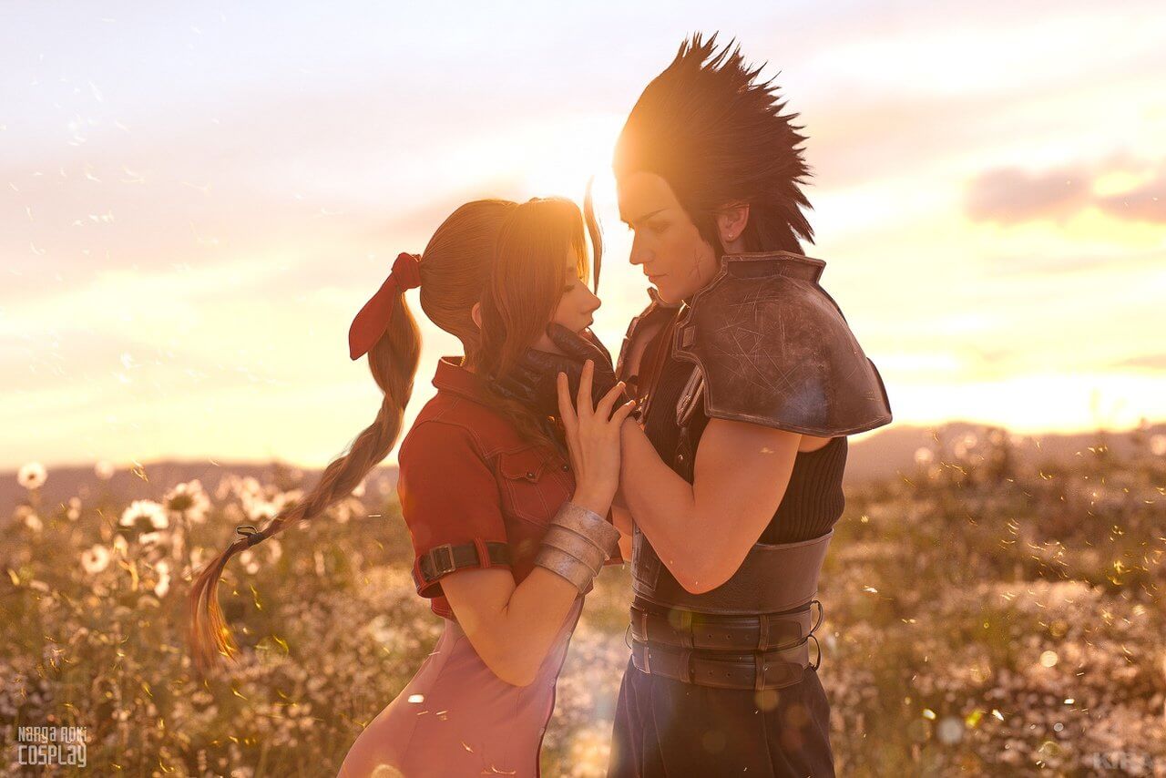 Косплей Final Fantasy VII (Zack Fair, Aerith Gainsborough)