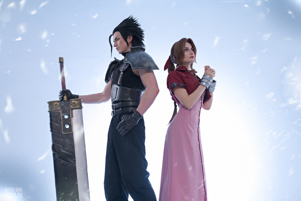 Косплей Final Fantasy VII (Zack Fair, Aerith Gainsborough)