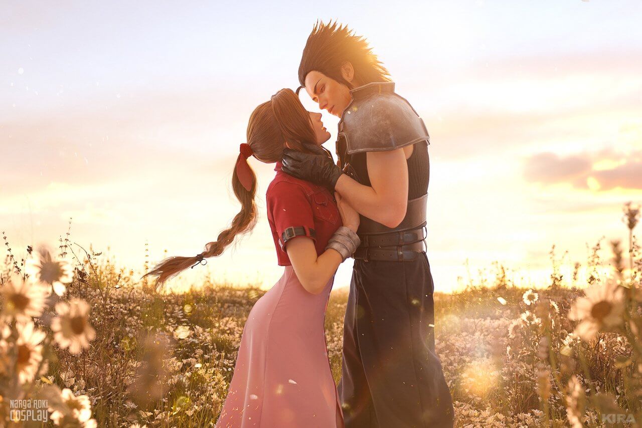 Косплей Final Fantasy VII (Zack Fair, Aerith Gainsborough)
