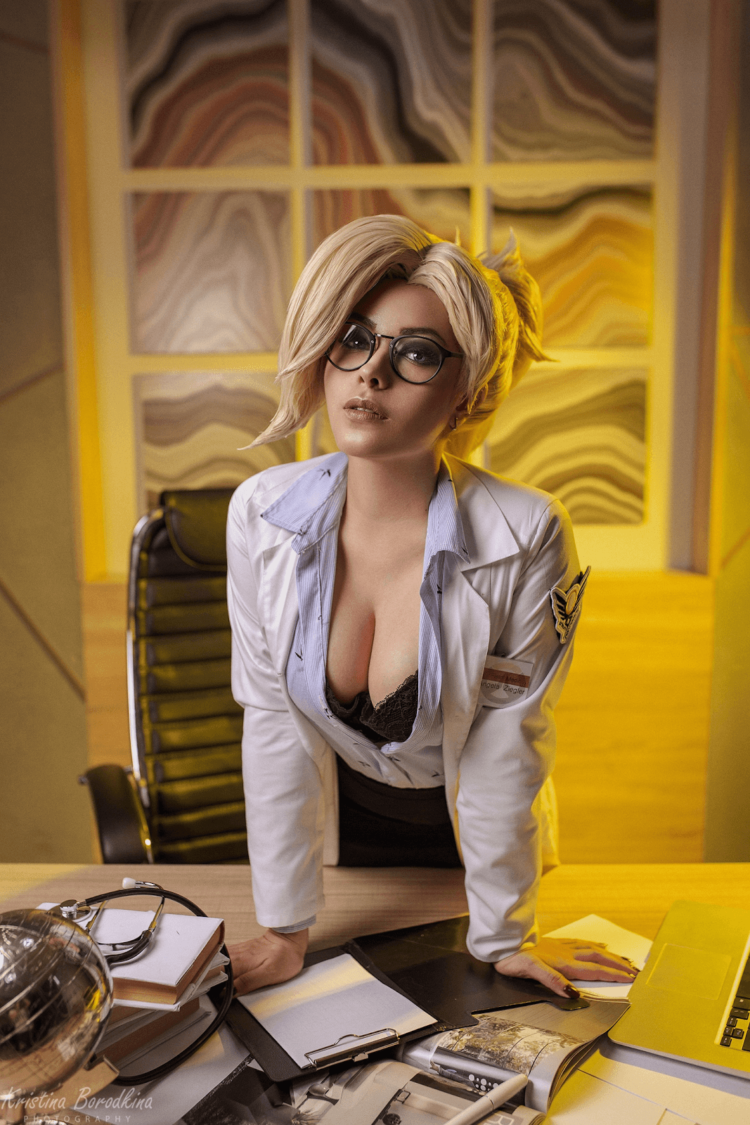 Модель Agniya Severina в образе Ангела из Overwatch. Фотограф Kristina Borodkina.