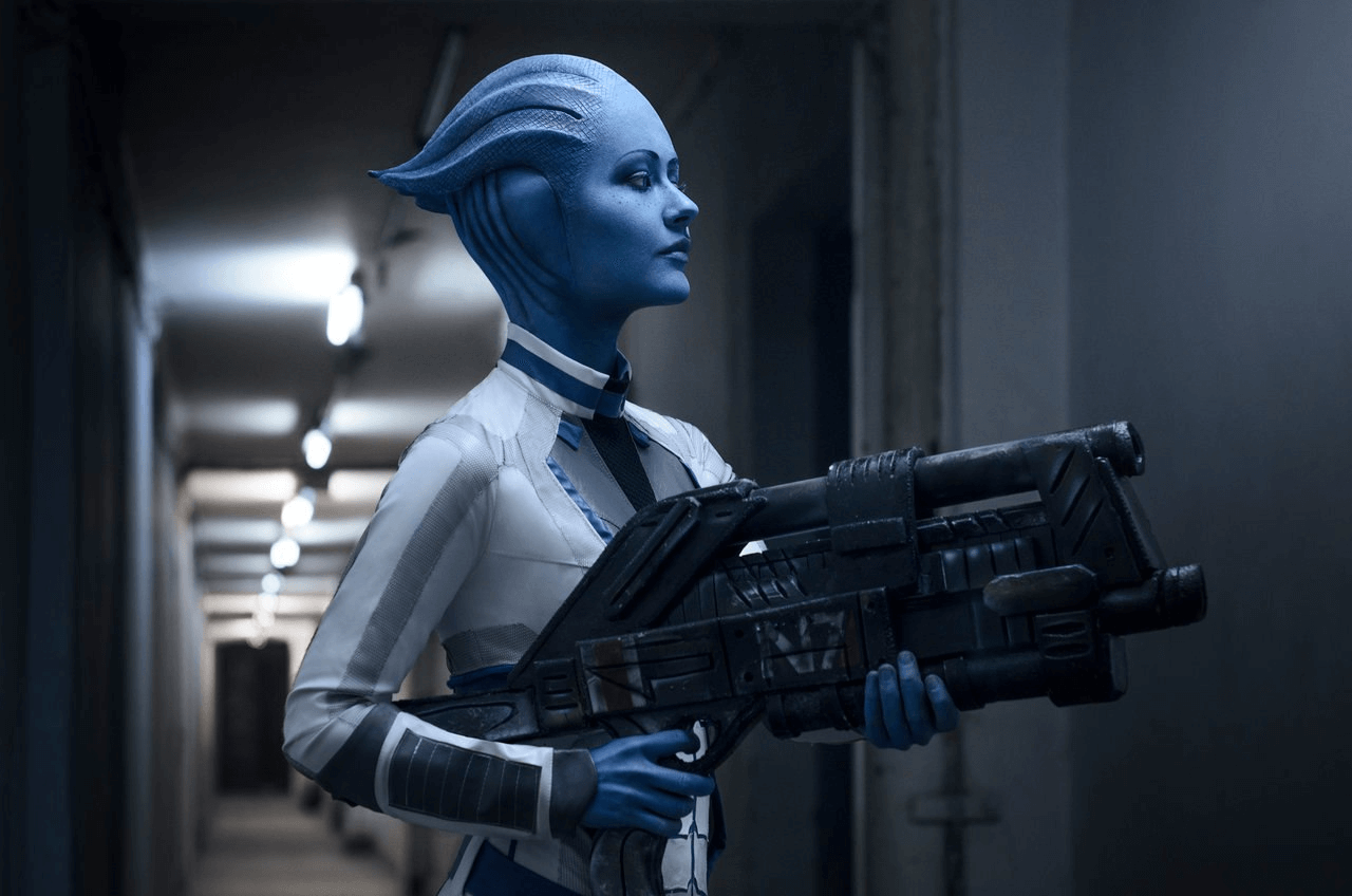 Косплей на Лиару Т`Сони из Mass Effect